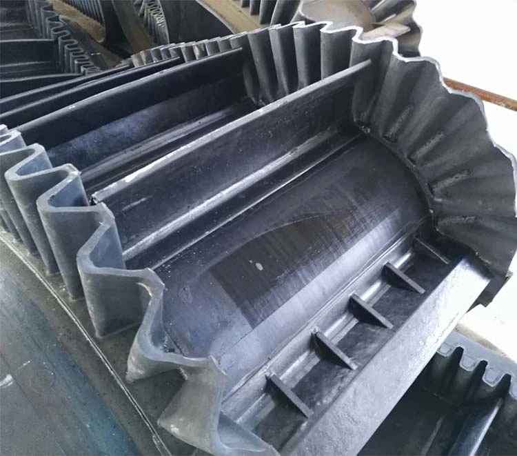 Corrugated Sidewall Rubber Conveyor Belt with Cleats